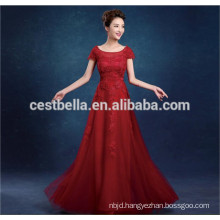 Chic Design Sexy Elegant Lace Red Grey Women Evening formal Dress 2016